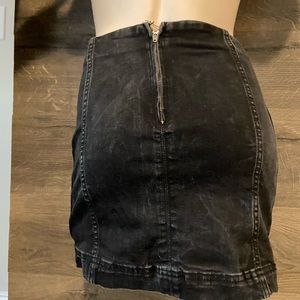 Black Jean skirt